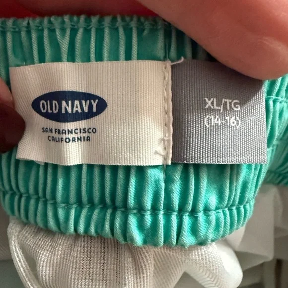 Boys L/XL 12/4 3 Colorful Striped Swim Shorts Lot - Picture 11 of 12